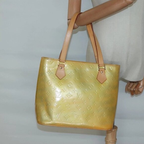 LOUIS VUITTON Monogram Vernis Houston Hand Bag Gris M91053 LV Auth ki5812 - Picture 14 of 16